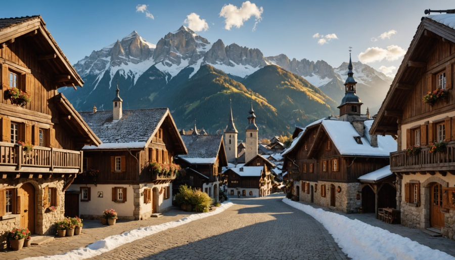 Châtel, the cross-border village where the portes du soleil meets switzerland
